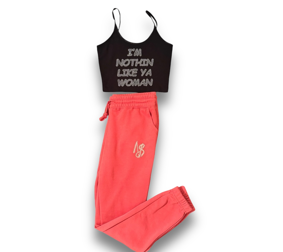 Can't Real-ate Crop Top + Joggers Set