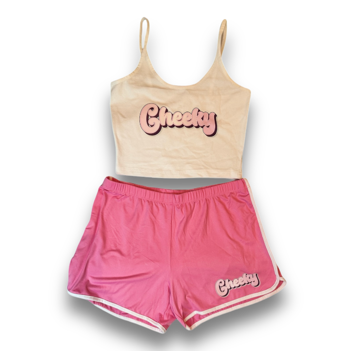 Cheeky Crop Top + Shorts Set